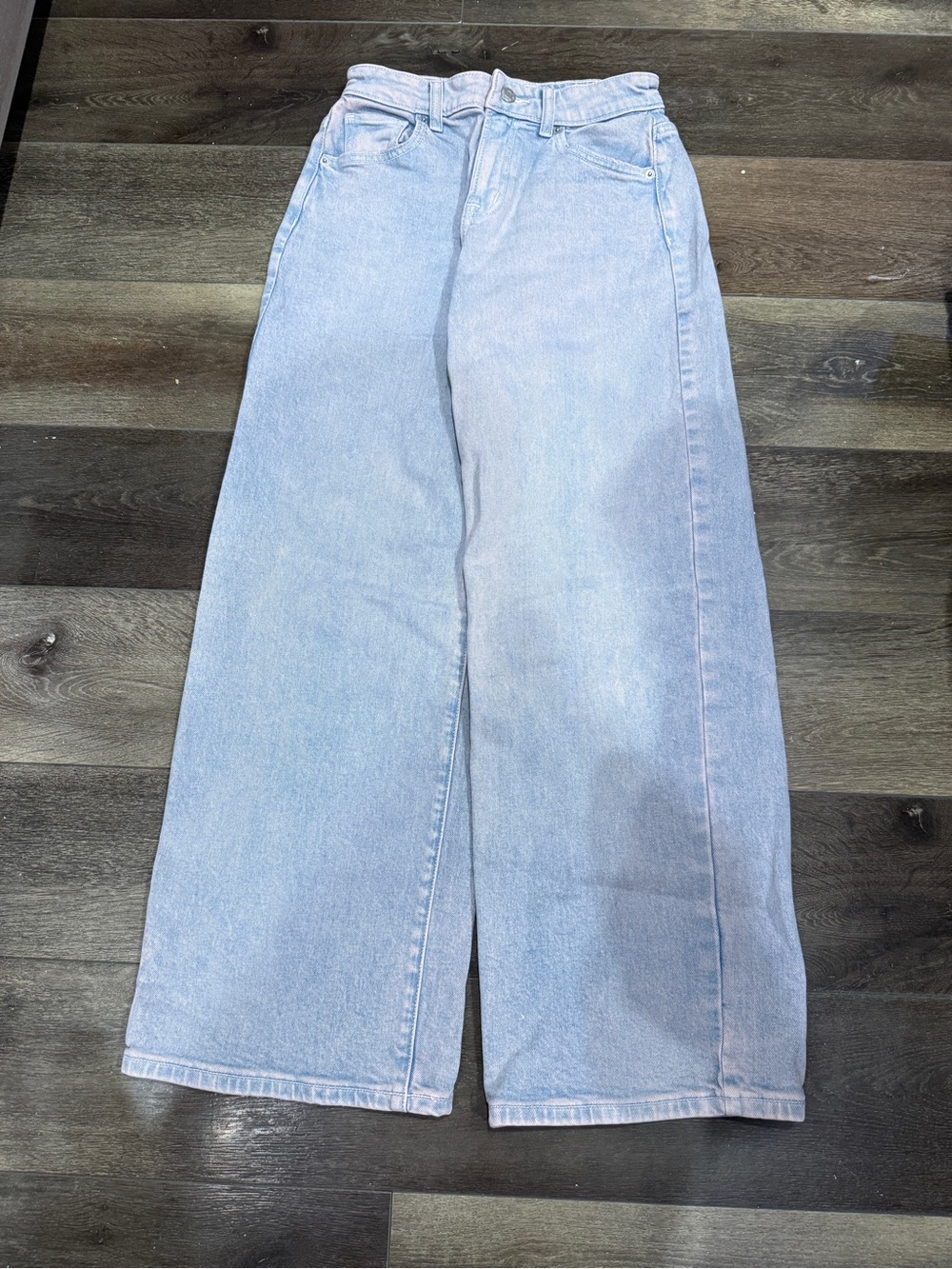 PINK Victoria’s Secret Wide Leg Light Purple Jeans